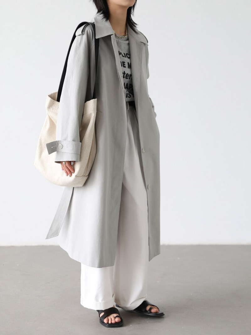 CHIC VEN Ženski trenč kaputi Jednobojni široki ženski kaput s vjetrom na jedno kopčanje Vjetrovka Ženski gornji kaput Proljeće, jesen 2022.