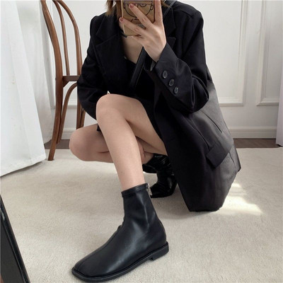 Sieviešu apavi ar vidēji papēžiem 2021. gada jauns ziemas dizainers, mājīga kleita, sniega zābaki.