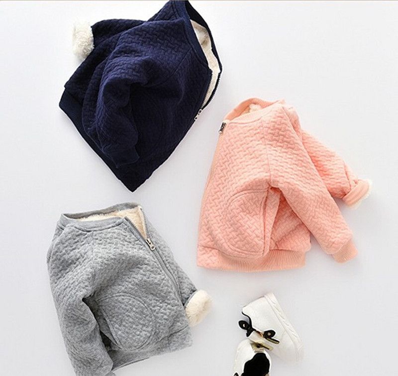 BibiCola New Style Baby Toddler Infant Plus Flīsa Ziemas Silts Mētelis Virsdrēbes Jaka Bērnu Unisix slide Biezs Mētelis