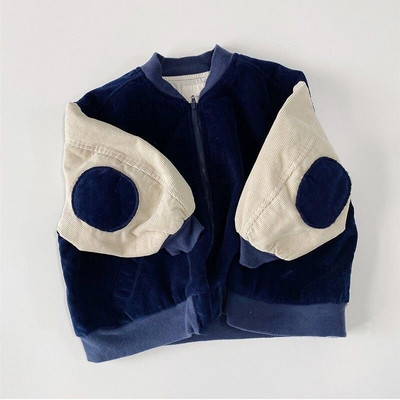 Μόδα μωρό κοριτσάκι Αγόρι Κοτλέ μπουφάν Βρεφικό Παιδικό Παιδικό Bomber Παλτό Μπλέιζερ Μπαλωμένα Ανοιξιάτικα Φθινοπωρινά Βρεφικά Ρούχα 6M-12Y