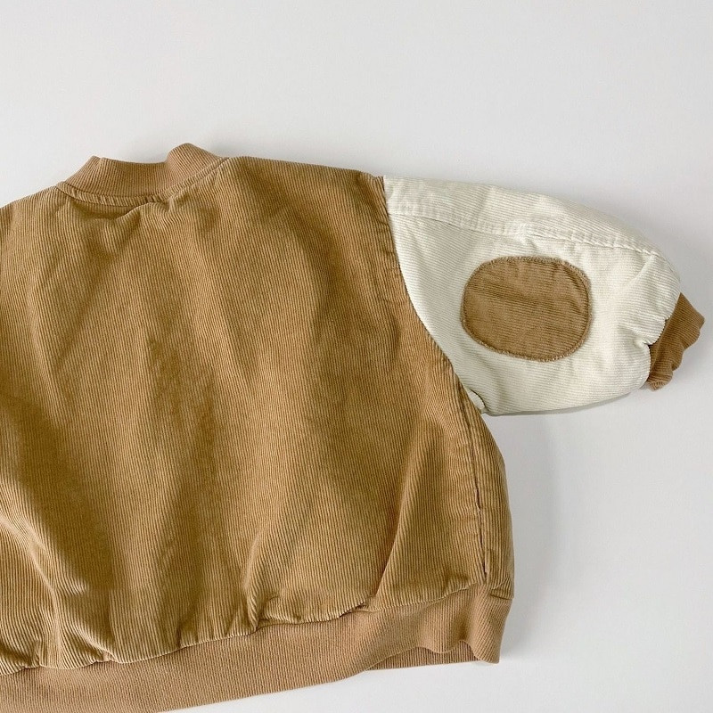 Μόδα μωρό κοριτσάκι Αγόρι Κοτλέ μπουφάν Βρεφικό Παιδικό Παιδικό Bomber Παλτό Μπλέιζερ Μπαλωμένα Ανοιξιάτικα Φθινοπωρινά Βρεφικά Ρούχα 6M-12Y