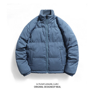 Muška zimska ležerna plišana topla Janjeća jakna s dva lica Novi jesenski modni trend Korejska široka marka Parka Klasična jakna Muškarci 2022.