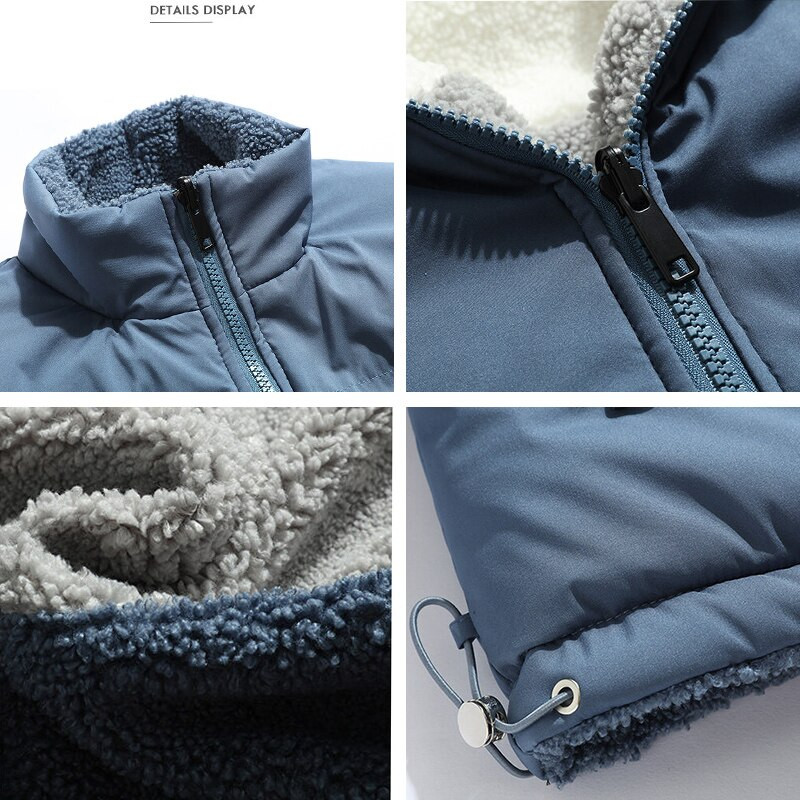 Muška zimska ležerna plišana topla Janjeća jakna s dva lica Novi jesenski modni trend Korejska široka marka Parka Klasična jakna Muškarci 2022.