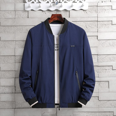 Bomber jaka vīriešu liela izmēra 5XL 6XL 7XL 8XL vējjaka jaka melna vīriešu sarkana vaļīga beisbola apkakle korejiešu rudens apģērbu mēteļi