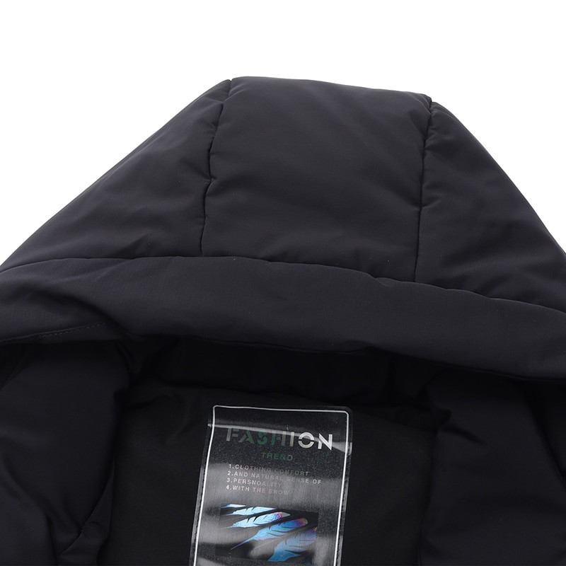 Vrhunska nova robna marka Ležerna moda Dugačka muška jakna s kapuljačom od 90% pačjeg paperja Crne vjetrovke Zimska muška odjeća