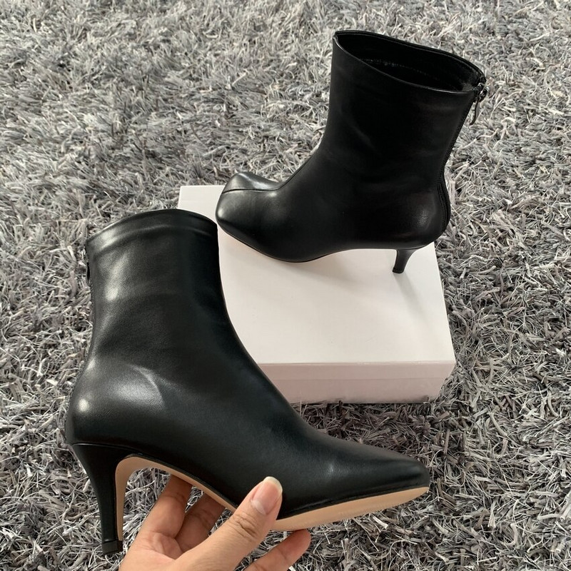 2022. gada jauna zīmola rudens ziemas puszābaki sievietēm Modes kvadrātveida purngalu augstpapēžu kurpes Sievietes Chelsea zābaki lielizmēra 35-42