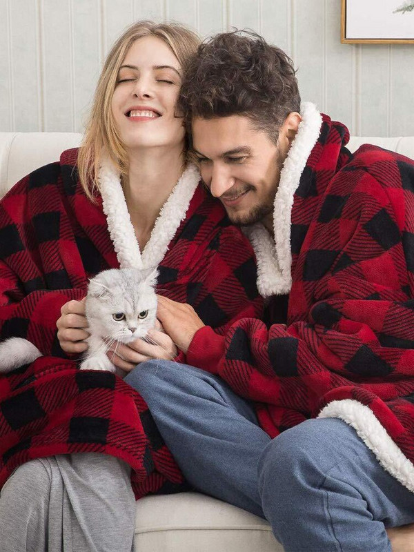 Negabaritiniai megztiniai Megztiniai Moteriški Žieminiai megztiniai Fleece Milžiniška TV antklodė su rankovėmis Megztinis Negabaritinis moteriškas megztinis Sudaderas