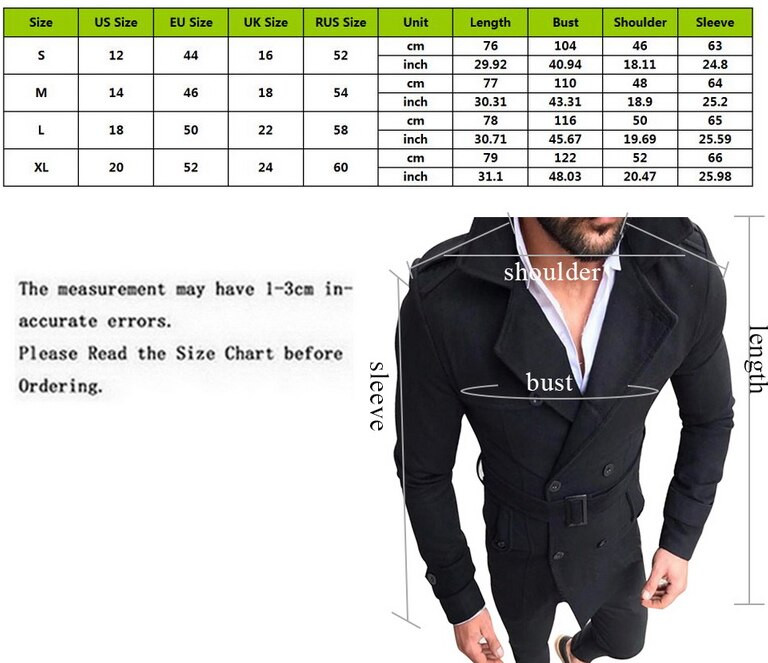 Ανδρικό μπουφάν άνοιξη καμπαρντίνα Ανδρικά κλασικά μακρυά παλτό με διπλό στήθος Ανδρικά ρούχα μακριά παλτό Παλτό βρετανικού στυλ