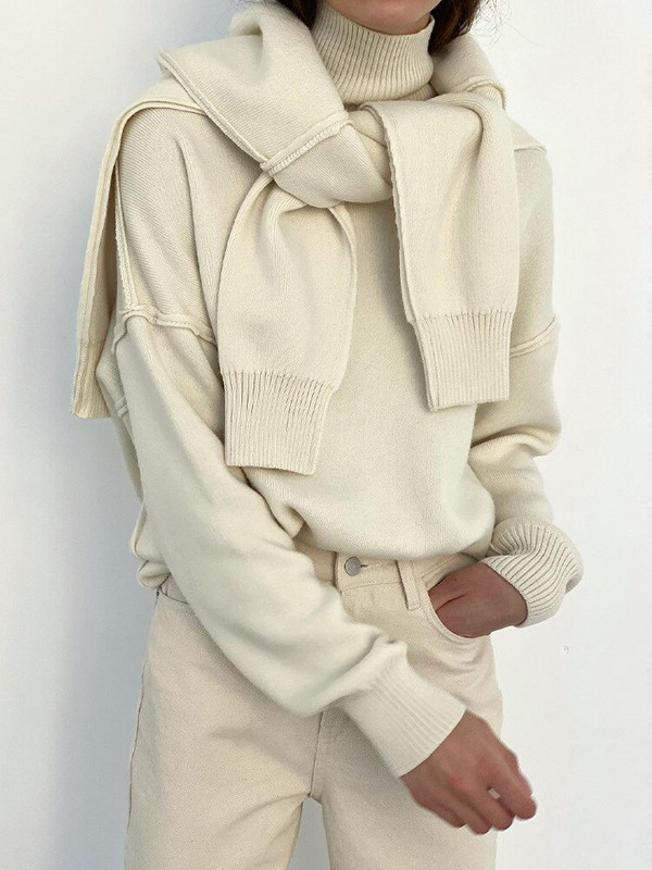 Sieviešu trikotāžas džemperis ar bruņurupuču apkakli, džemperis, liela izmēra, vienkrāsains džemperis ar garām piedurknēm sievietēm, brīvs, brīvs trikotāžas apģērbs.