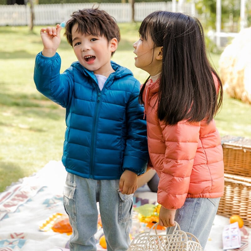 Φθινοπωρινά χειμωνιάτικα Παιδικά πουπουλένια μπουφάν για κορίτσια Παιδικά ζεστά παλτό για αγόρια 2-8 ετών Μικρά κορίτσια Πάρκα Εξωτερικά ρούχα