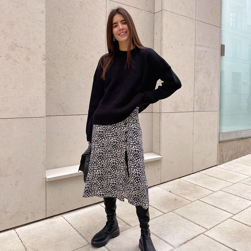 Μονόχρωμα Βασικά Γυναικεία Πουλόβερ Πουλόβερ Άνετο μαλακό πλεκτό πουλόβερ Γυναίκα Χειμώνας 2022 Simple Casual O λαιμόκοψη