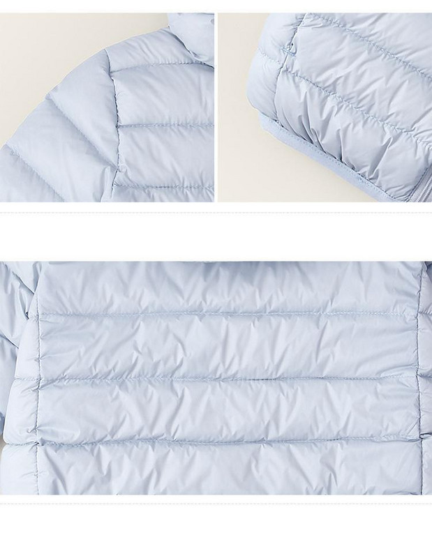 2022 Παιδικό White Duck Down Boys Παιδικό παλτό για κορίτσι φθινόπωρο -Χειμώνας Νέα Ζεστά Ρούχα Χρώμα Καραμέλας 2-16Y Ανοιχτό εφηβικό παλτό