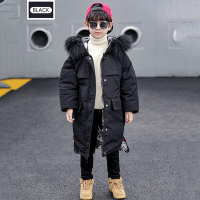 Divpusējs bērnu virsdrēbes zēnu ar kapuci ūdensizturīgs bērnu jaka mētelis meitenēm ziemas āra sniega tērps zēnu jaka zēnu apģērbs