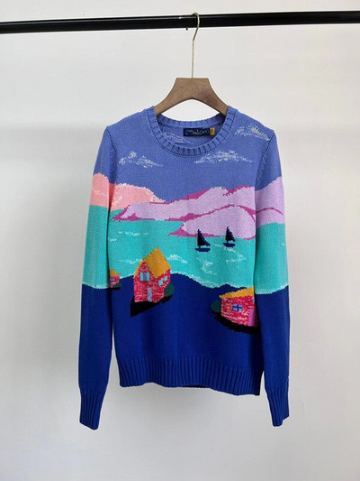 2022 m. Naujas animacinis filmukas RL Bear Moteriškas žieminis rūbai Madingi ilgomis rankovėmis megztiniai megztiniai Medvilninis paltas Nemokamas pristatymas