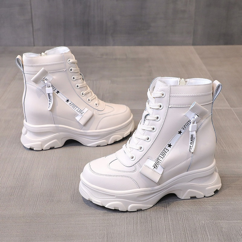 Γυναικεία Χειμερινά Μποτάκια Πλατφόρμας Γυναικεία Μαύρα Keep Warm Αντιολισθητικά Κοντά μποτάκια για Γυναικείες Λευκά μποτάκια μέχρι τον αστράγαλο Outdoor casual παπούτσια Νέα