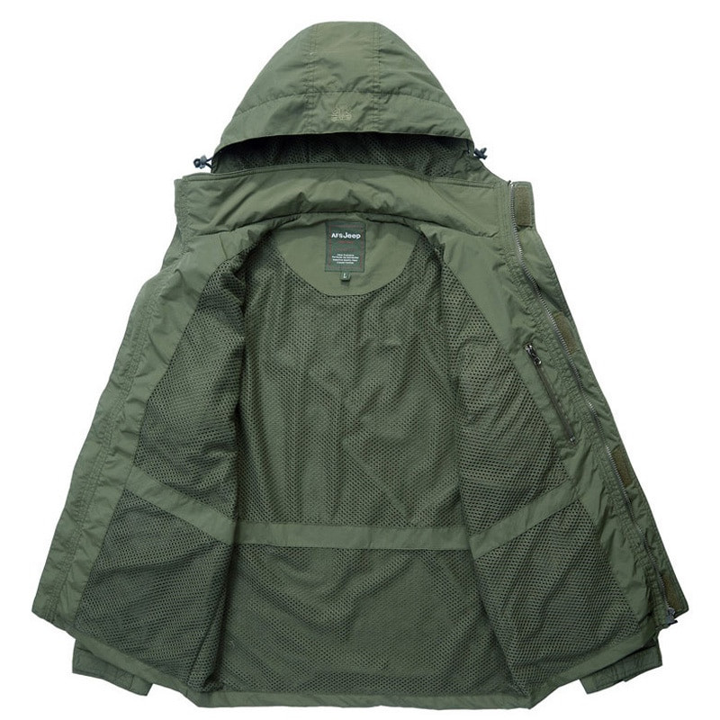 Muška taktička jakna, jesen, brzo sušenje, 2-u-1 XXXL, vojni kaput u vojnom stilu, muška vjetrovka s kapuljačom s više džepova za 2022., vodootporna