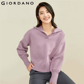 Giordano Ženski pulover Jednobojni Pulover s otvorenim ovratnikom Spuštena ramena Široki kaual džemperi 13351850