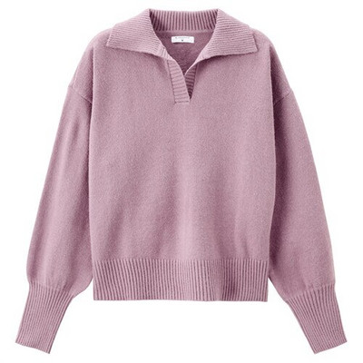 Giordano Ženski pulover Jednobojni Pulover s otvorenim ovratnikom Spuštena ramena Široki kaual džemperi 13351850