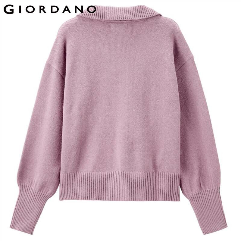 Giordano Ženski pulover Jednobojni Pulover s otvorenim ovratnikom Spuštena ramena Široki kaual džemperi 13351850