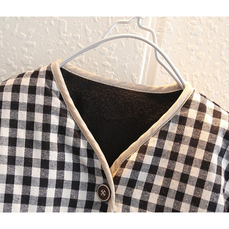 Novi dječji gornji dijelovi kaputa Zimska odjeća za djevojčice Dječja modna karirana debela jakna Ležerni kostim za malu djecu Sportska odjeća za dječake