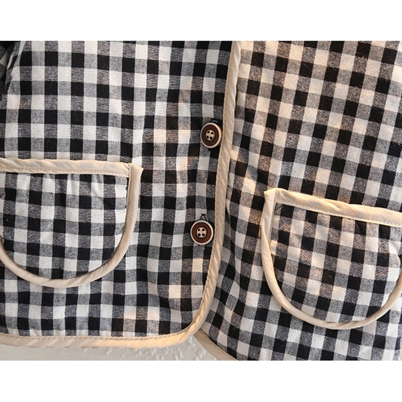 Novi dječji gornji dijelovi kaputa Zimska odjeća za djevojčice Dječja modna karirana debela jakna Ležerni kostim za malu djecu Sportska odjeća za dječake