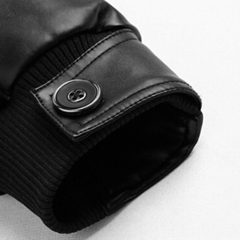 Férfi bőrkabátok Férfi Álló Galléros Kabátok Férfi Motoros Bőrkabát Alkalmi Vékony márkájú Ruházat PU bőrkabátok Férfi