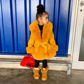 Liela izmēra 2022. gada pavasara rudens, bērnu meiteņu mētelis plāns mētelis mētelis kažokādas apkakles polsterējums meitenēm virsdrēbes ar kapuci Bērnu apģērbi bērniem