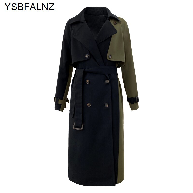 Tuulejooke mantlid Naiste Korea voodriga rõivad, värvi armeeroheline, paksu revääriga, pikkade varrukatega High Street 2021 sügismood