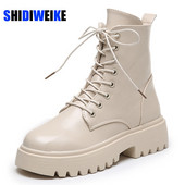 Ženske gležnjače Cipele s ravnom petom Ženske cipele na vezanje Zimske jesenske cipele Dnevne kratke čizme Ženska obuća Veličina 35-40 AC166