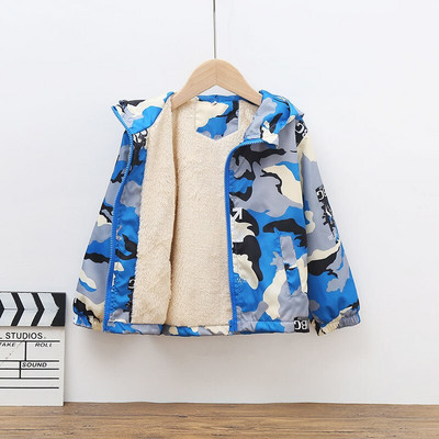 Ρωσία Χειμερινό μπουφάν για παιδιά αγόρια Άνοιξη 2022 Νέα μόδα μακρυμάνικο παλτό για αγόρια, κορίτσια, κινούμενα σχέδια με doodle print Ρούχα γκράφιτι