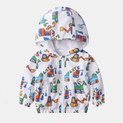 Ρωσία Χειμερινό μπουφάν για παιδιά αγόρια Άνοιξη 2022 Νέα μόδα μακρυμάνικο παλτό για αγόρια, κορίτσια, κινούμενα σχέδια με doodle print Ρούχα γκράφιτι