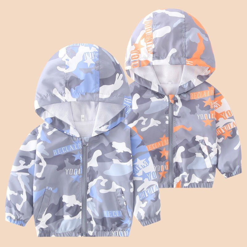 Ρωσία Χειμερινό μπουφάν για παιδιά αγόρια Άνοιξη 2022 Νέα μόδα μακρυμάνικο παλτό για αγόρια, κορίτσια, κινούμενα σχέδια με doodle print Ρούχα γκράφιτι