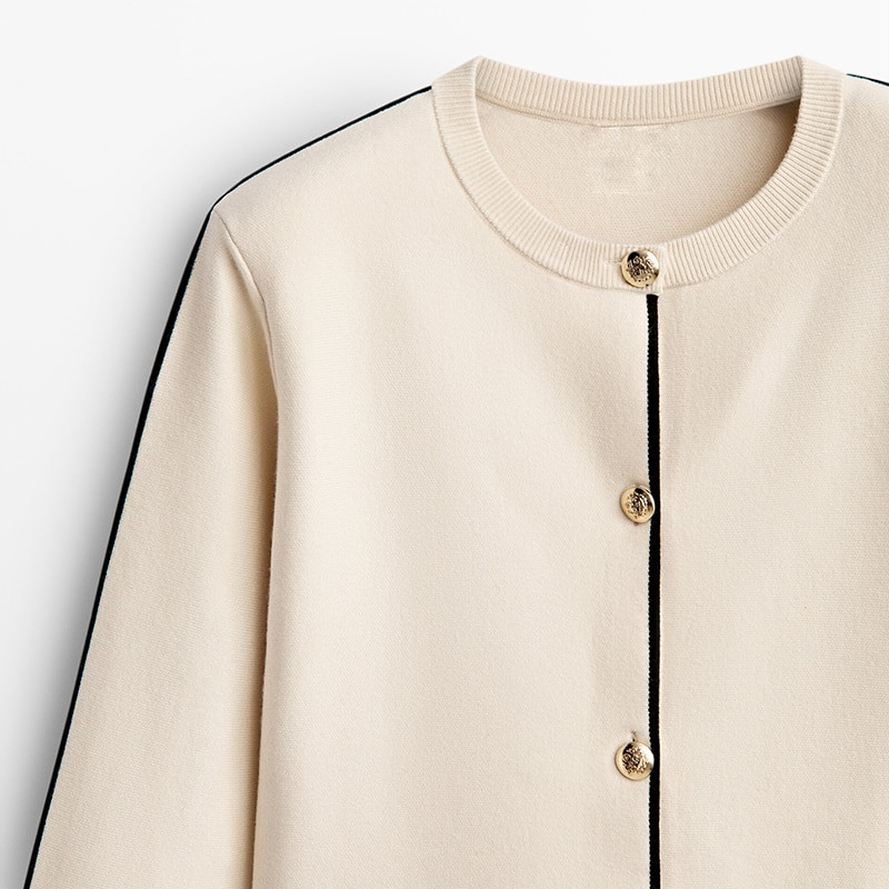 Modelutti 2022 Νέα φθινοπωρινή μόδα Πλεκτό πουλόβερ με μακρυμάνικο πλαϊνό πλεκτό Γυναικείο Κομψό συμπαγές απλό, καθημερινό τοπ Γυναικείο κομψό