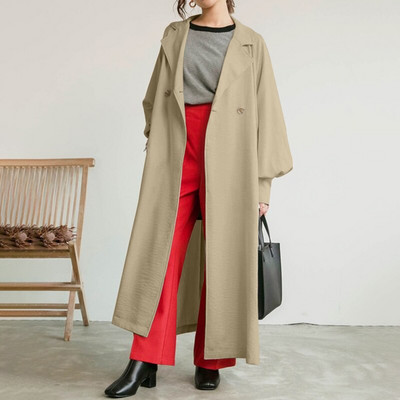 Oversized Fashion Γυναικεία παλτό και μπουφάν ZANZEA 2022 Άνοιξη φθινόπωρο με μανίκια καμπύλες casual με μονόχρωμα κουμπιά επάνω