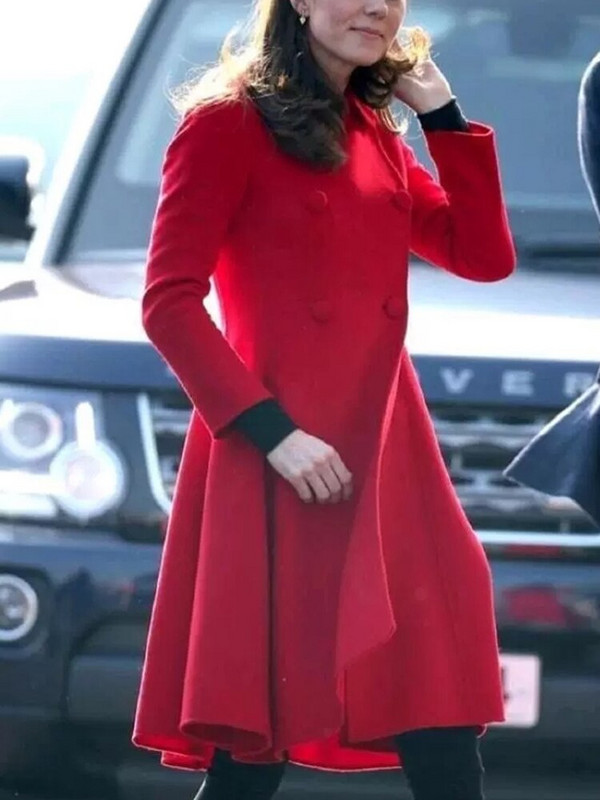 Princeses dizainera augstas kvalitātes vējjaka rudens jauna sieviešu modes ballīte Vintage elegants divrindu sarkans samta mētelis