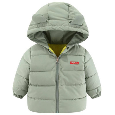 2021. Jesen Zima Dječje donje jakne s kapuljačom za dječake Djevojčice Jednobojni topli topli dječji kaputi od flisa Gornja odjeća Odjeća