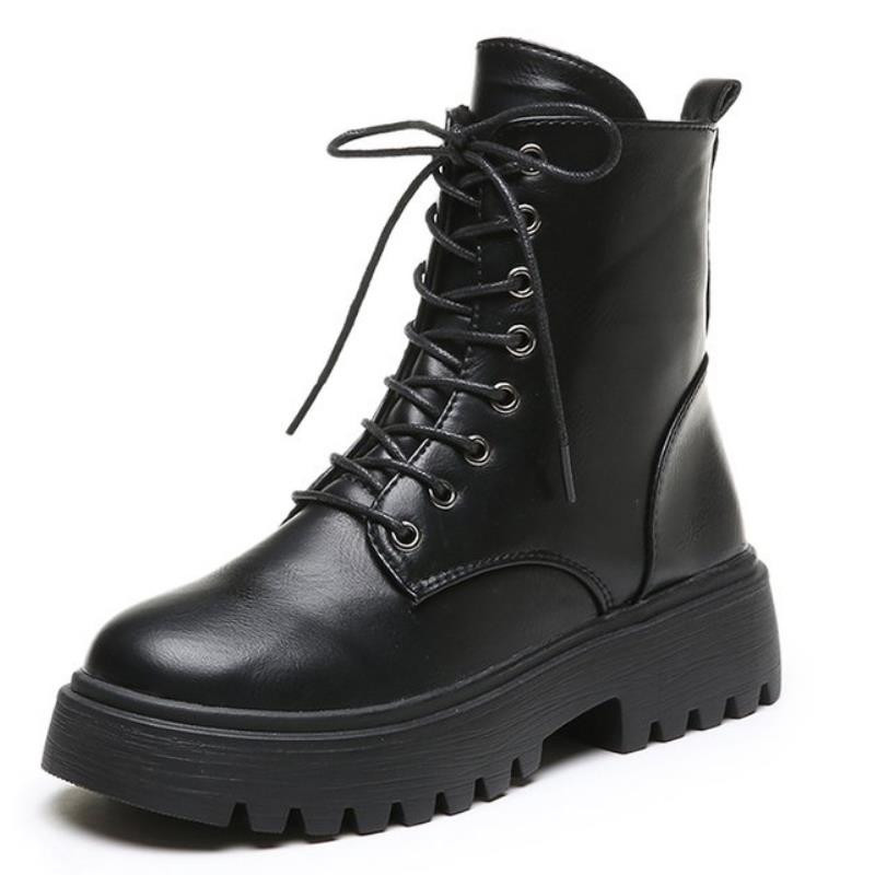 Taoffen Sieviešu puszābaki Plakanpapēžu Kurpes Sieviešu Šņorējamas Ziemas Rudens Kurpes Ikdienas Īsi Zābaki Sieviešu Apavi Izmērs 35-40