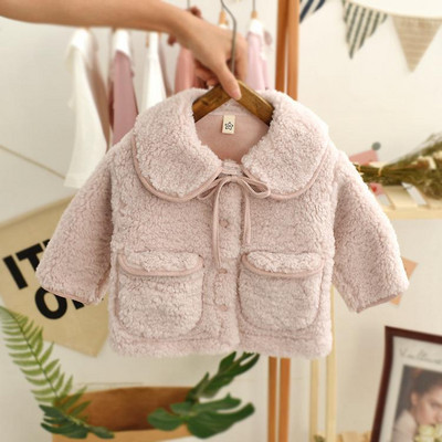 2021 Νέα Άνοιξη Φθινόπωρο/Χειμώνας Κορίτσια Παιδικά ψεύτικα γούνινα παλτό Άνετα χαριτωμένα βρεφικά ρούχα Παιδικά ρούχα