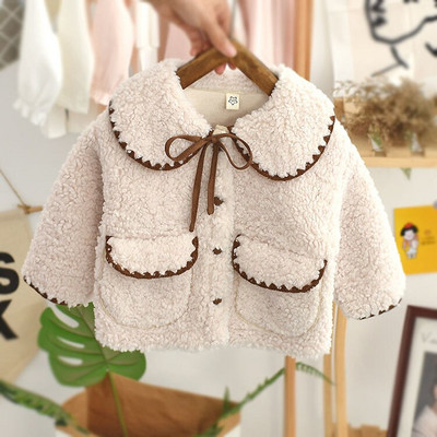 2021 Νέα Άνοιξη Φθινόπωρο/Χειμώνας Κορίτσια Παιδικά ψεύτικα γούνινα παλτό Άνετα χαριτωμένα βρεφικά ρούχα Παιδικά ρούχα