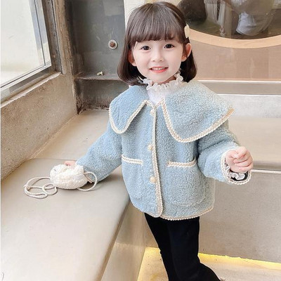 2021 Νέα Άνοιξη Φθινόπωρο/Χειμώνας Κορίτσια Παιδικά ψεύτικα γούνινα παλτό Άνετα χαριτωμένα βρεφικά ρούχα Παιδικά ρούχα