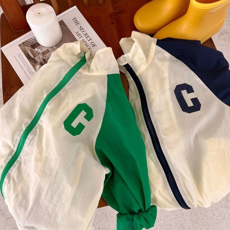 Καλοκαιρινά ενδύματα αντηλιακής προστασίας Παιδικά ενδύματα Μπουφάν Αντιανεμικό για αγόρια Πανωφόρι Παλτό Βρεφικά Παιδικά Παιδικά Γυναικεία