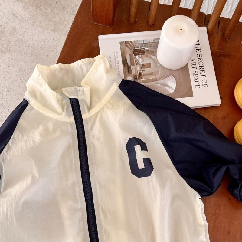 Καλοκαιρινά ενδύματα αντηλιακής προστασίας Παιδικά ενδύματα Μπουφάν Αντιανεμικό για αγόρια Πανωφόρι Παλτό Βρεφικά Παιδικά Παιδικά Γυναικεία