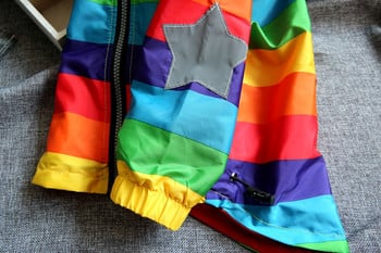 LILIGIRL Момчета и момичета Rainbow Coat с качулка Слънцезащитно водоустойчиво детско яке за пролет есен Детски дрехи Дрехи Горно облекло