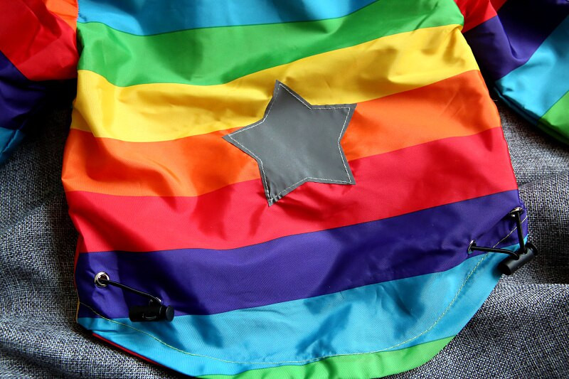 LILIGIRL Αγόρια Κοριτσίστικα παλτό ουράνιο τόξο με κουκούλα Παιδικό αδιάβροχο μπουφάν για ανοιξιάτικο φθινόπωρο Παιδικά ρούχα Πανωφόρια