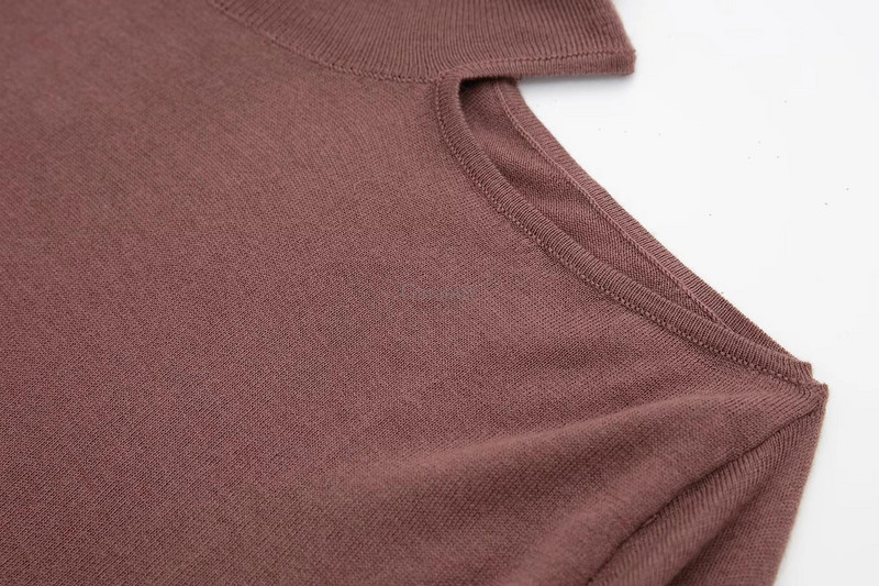 Garaouy 2022 Νέο πουκάμισο με ψηλό λαιμό στράπλες με κάτω γυναικείο πλεκτό πουλόβερ Femme Casual Loose πουλόβερ Mujer Tops