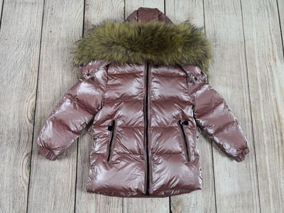 Παιδικό χειμωνιάτικο τζάκετ για κορίτσια Μεγάλη γούνα για αγόρια Παιδικά ρούχα Βρεφικά χοντρά ζεστά χιονοστιβάδα Παιδικό παλτό με κουκούλα