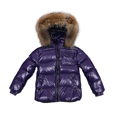 Παιδικό χειμωνιάτικο τζάκετ για κορίτσια Μεγάλη γούνα για αγόρια Παιδικά ρούχα Βρεφικά χοντρά ζεστά χιονοστιβάδα Παιδικό παλτό με κουκούλα