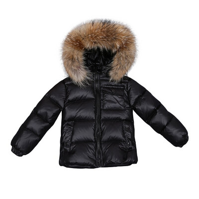 Παιδικό χειμωνιάτικο τζάκετ για κορίτσια Μεγάλη γούνα για αγόρια Παιδικά ρούχα Βρεφικά χοντρά ζεστά χιονοστιβάδα Παιδικό παλτό με κουκούλα