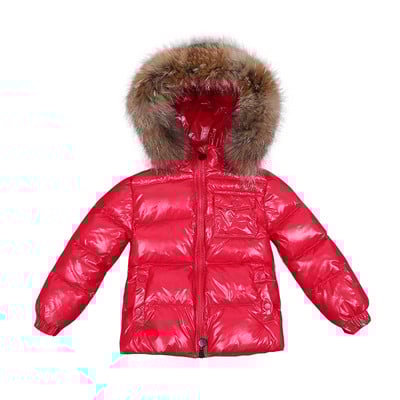 Παιδικό χειμωνιάτικο τζάκετ για κορίτσια Μεγάλη γούνα για αγόρια Παιδικά ρούχα Βρεφικά χοντρά ζεστά χιονοστιβάδα Παιδικό παλτό με κουκούλα