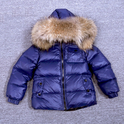 Παιδικό χειμωνιάτικο τζάκετ για κορίτσια Μεγάλη γούνα για αγόρια Παιδικά ρούχα Βρεφικά χοντρά ζεστά χιονοστιβάδα Παιδικό παλτό με κουκούλα